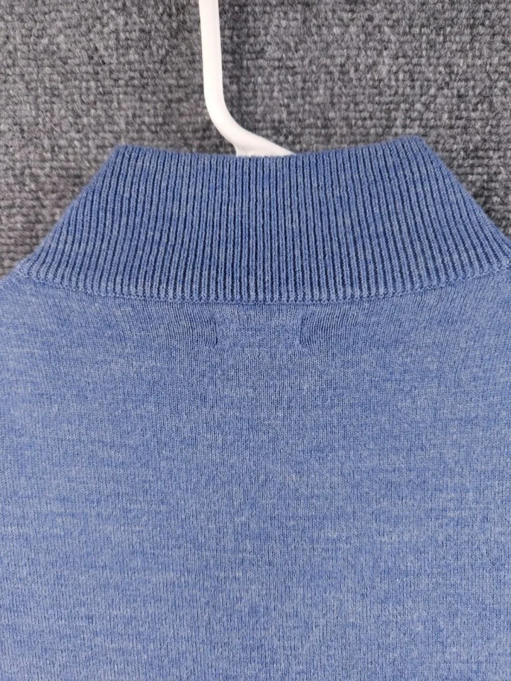 NWOT J. Crew 1/4 Zip Knit Wool Blend Sweater Pullover Men Soft Medium Adult
